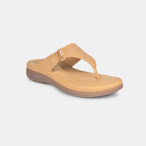 Bata comfit beige flats for women